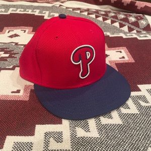 Phillies New Era ball cap size 7 5/8